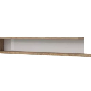 Półka wisząca SINTRA 180cm dąb samdal/biały połysk 641611 Półka wisząca SINTRA 180cm dąb samdal/biały połysk 641611