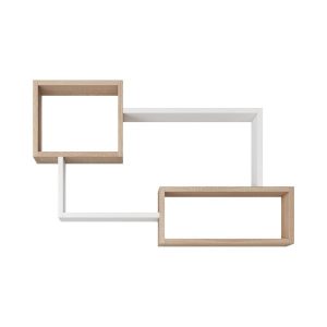 Półka wisząca TIRI 5 w kolorze dąb sonoma/biały 351297 Półka wisząca TIRI 5 w kolorze dąb sonoma/biały 351297
