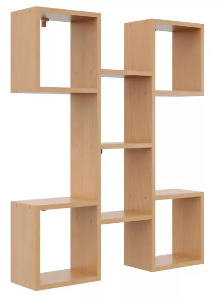 Półka wisząca w stylu skandynawskim w kolorze buk - Xyska 243684