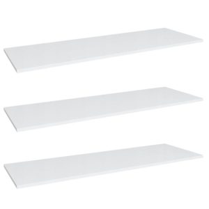 Półki 20×80 cm | Białe zestaw 3 sztuk 892321