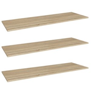 Półki 20×80 cm | Dąb Sonoma zestaw 3 sztuk 892319 Półki 20×80 cm | Dąb Sonoma zestaw 3 sztuk 892319