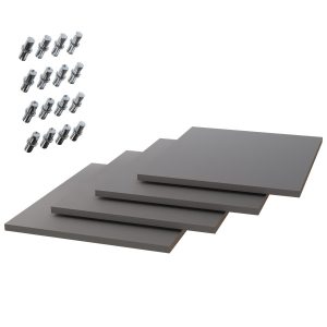 Półki do szafy 200×200, 4 sztuki, Antracyt mat 653258 Półki do szafy 200×200, 4 sztuki, Antracyt mat 653258