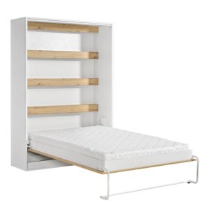 Półkotapczan Perfekt 140×200 pionowy Dąb+Biały 725286 Półkotapczan Perfekt 140×200 pionowy Dąb+Biały 725286