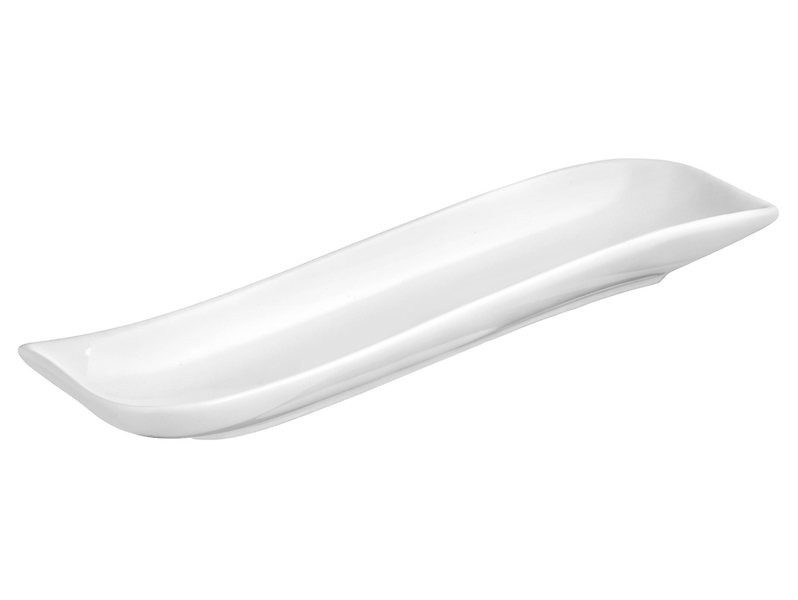 Półmisek Fala porcelanowy 23 cm biały 38505