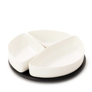 Półmisek FELKO z białymi miseczkami 24 cm HOMLA 934398 Półmisek FELKO z białymi miseczkami 24 cm HOMLA 934398