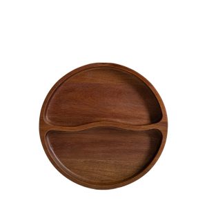 Półmisek MOOKA z drewna akacjowego z dwoma przegródkami 26 cm HOMLA 961570 Półmisek MOOKA z drewna akacjowego z dwoma przegródkami 26 cm HOMLA 961570