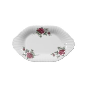 Półmisek owalny 24 cm Iwona Bordowa Róża B826 344276 Półmisek owalny 24 cm Iwona Bordowa Róża B826 344276