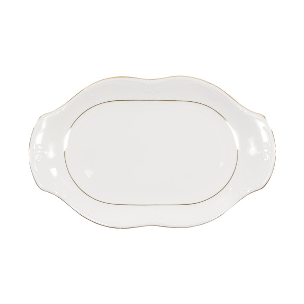 Półmisek owalny 33 cm Kamelia Złota Linia B014 345494