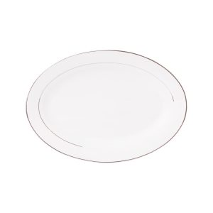 Półmisek owalny Aura Silver 30,5 cm AMBITION 136495 Półmisek owalny Aura Silver 30,5 cm AMBITION 136495