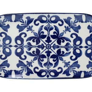 Półmisek porcelanowy Ortigia 30×17 cm niebieski 959210 Półmisek porcelanowy Ortigia 30×17 cm niebieski 959210