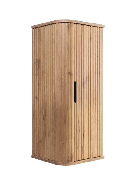 Półsłupek łazienkowy, dąb Craft, uchwyt czarny, 79 x 35,5 x 31,5 cm 787816