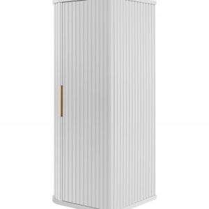 Półsłupek Łazienkowy Szafka Wisząca 79 Cm Biały Ryflowane Fronty Mdf Elesan 1058828 Półsłupek Łazienkowy Szafka Wisząca 79 Cm Biały Ryflowane Fronty Mdf Elesan 1058828