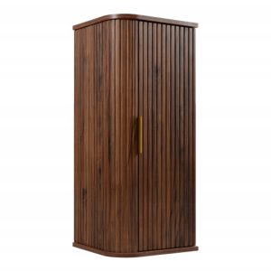 Półsłupek Łazienkowy Szafka Wisząca 79 Cm Dąb Orzech Ryflowane Fronty Mdf 1058760 Półsłupek Łazienkowy Szafka Wisząca 79 Cm Dąb Orzech Ryflowane Fronty Mdf 1058760