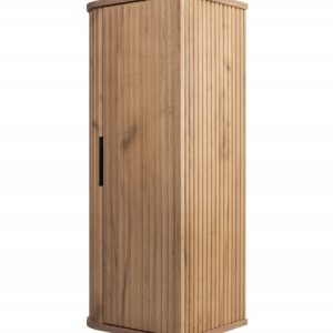 Półsłupek Łazienkowy Szafka Wisząca 79 Cm Dąb Ryflowane Fronty Mdf Elesan 1058725 Półsłupek Łazienkowy Szafka Wisząca 79 Cm Dąb Ryflowane Fronty Mdf Elesan 1058725