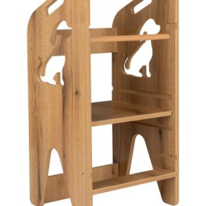 Pomocnik kuchenny dla dzieci regulowany Kitchen Helper MDF drewno 837690 Pomocnik kuchenny dla dzieci regulowany Kitchen Helper MDF drewno 837690