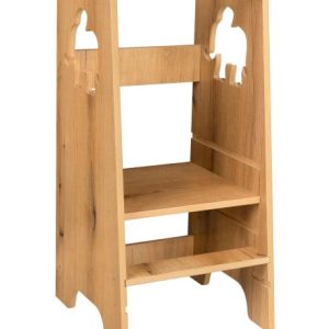 Pomocnik kuchenny dla dzieci z tablicą regulowany Kitchen Helper MDF drewno 954270 Pomocnik kuchenny dla dzieci z tablicą regulowany Kitchen Helper MDF drewno 954270