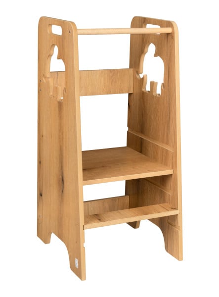 Pomocnik kuchenny dla dzieci z tablicą regulowany Kitchen Helper MDF drewno 954270