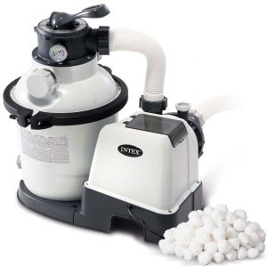 Pompa filtrująca piaskowa do basenu 5700l/h Intex 26644 + kulki filtracyjne 725050 Pompa filtrująca piaskowa do basenu 5700l/h Intex 26644 + kulki filtracyjne 725050