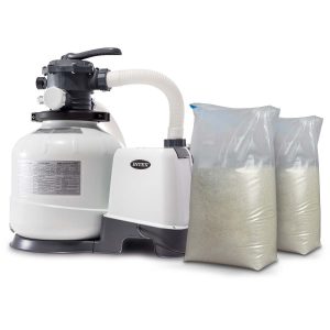 Pompa filtrująca piaskowa Intex 10500 l/h + piasek 50kg 573747 Pompa filtrująca piaskowa Intex 10500 l/h + piasek 50kg 573747