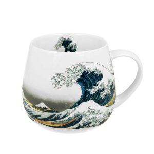 Porcelanowy Kubek baryłka 430 ml Hokusai The Great Wave do Kawy Herbaty 648646 Porcelanowy Kubek baryłka 430 ml Hokusai The Great Wave do Kawy Herbaty 648646