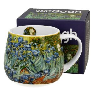 Porcelanowy kubek baryłka 430 ml Van Gogh Irises do Kawy Herbaty 648660 Porcelanowy kubek baryłka 430 ml Van Gogh Irises do Kawy Herbaty 648660