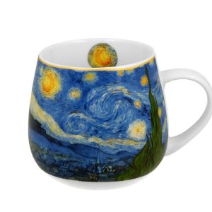 Porcelanowy Kubek Baryłka Van Gogh Starry Night 430 ml do Kawy Herbaty 648628 Porcelanowy Kubek Baryłka Van Gogh Starry Night 430 ml do Kawy Herbaty 648628