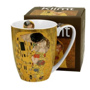 Porcelanowy kubek Klimt The Kiss 350 ml do Kawy Herbaty Napoi 648452 Porcelanowy kubek Klimt The Kiss 350 ml do Kawy Herbaty Napoi 648452