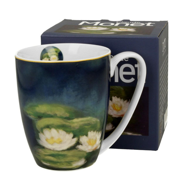 Porcelanowy Kubek z Liliami Wodnymi Claude Monet 360 ml Klasyczny 676595