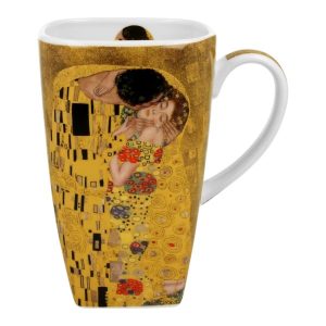 Porcelanowy kubek z uchem z motywem obrazu Pocałunek Gustav Klimt 650 ml 799401 Porcelanowy kubek z uchem z motywem obrazu Pocałunek Gustav Klimt 650 ml 799401