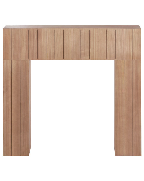 Portal kominkowy obudowa żebrowany jasne drewno 472446