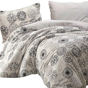 Pościel 160×200 Arabella 1 szara biała czarna kółka Cottonlove Exclusive 969728 Pościel 160×200 Arabella 1 szara biała czarna kółka Cottonlove Exclusive 969728