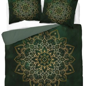 Pościel 160×200 butelkowozielona w stylu boho – 5838 A – Floral Elegance 961743 Pościel 160×200 butelkowozielona w stylu boho – 5838 A – Floral Elegance 961743