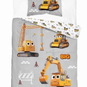 Pościel 160×200 cm z maszynami budowlanymi – DreamStyle – 5579 A 961775 Pościel 160×200 cm z maszynami budowlanymi – DreamStyle – 5579 A 961775