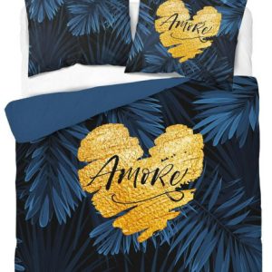 Pościel 160×200 granatowa amore w liście 4414 A Holland 35 961732 Pościel 160×200 granatowa amore w liście 4414 A Holland 35 961732
