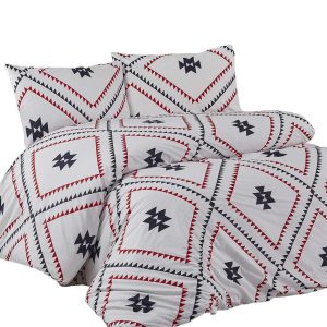 Pościel 160×200 Kilim biała czerwona czarna geometria Exclusive 2 969737 Pościel 160×200 Kilim biała czerwona czarna geometria Exclusive 2 969737