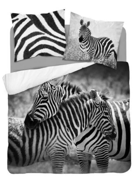 Pościel 220x200 3817 A Zebry czarna biała młodzieżowa Zebra Holland 1077993