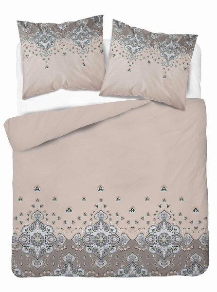 Pościel 220x200 Beżowa z ornamentem – paisley - 5338 A - Soft Meadow 961836