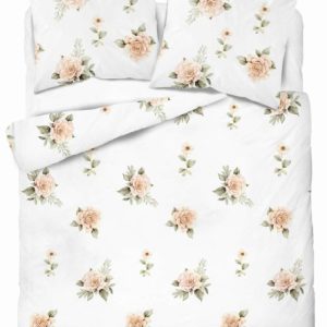 Pościel 220×200 Biała w beżowe róże – vintage – 5342 A – Soft Meadow 961797 Pościel 220×200 Biała w beżowe róże – vintage – 5342 A – Soft Meadow 961797