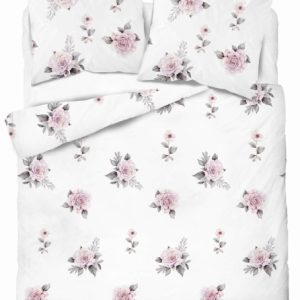 Pościel 220×200 Biała w pudrowe róże – 5342 B – Soft Meadow 961830 Pościel 220×200 Biała w pudrowe róże – 5342 B – Soft Meadow 961830
