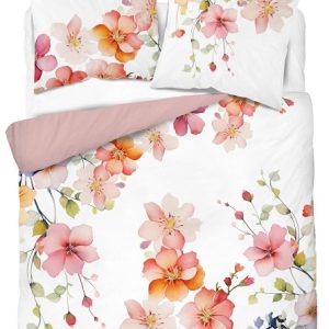 Pościel 220×200 biało-różowaw pastelowe kwiaty – 5837 A – Floral Elegance 961729 Pościel 220×200 biało-różowaw pastelowe kwiaty – 5837 A – Floral Elegance 961729