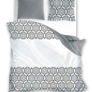 Pościel 220×200 Glamour szara biała ornament Faro 762857 Pościel 220×200 Glamour szara biała ornament Faro 762857