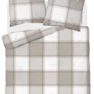 Pościel 220×200 jasno brązowa krata Bawełna 763140 Pościel 220×200 jasno brązowa krata Bawełna 763140