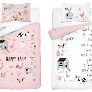 Pościel bambusowa dziecięca 100×135 różowa z farmą– 4783 A – Baby Bamboo 943035 Pościel bambusowa dziecięca 100×135 różowa z farmą– 4783 A – Baby Bamboo 943035