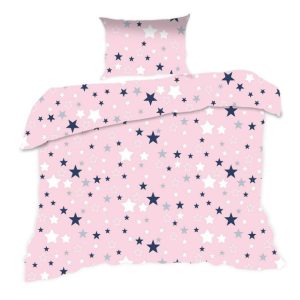 Pościel bawełniana 140×200 362K gwiazdki różowa Kids 24 1066040 Pościel bawełniana 140×200 362K gwiazdki różowa Kids 24 1066040