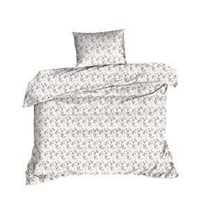 Pościel bawełniana 140×200 614N biała brązowa listki gałązki Classic E24 1068253 Pościel bawełniana 140×200 614N biała brązowa listki gałązki Classic E24 1068253