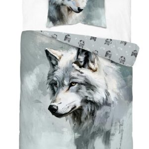 Pościel bawełniana 140×200 Cotton Junior 5699A wilk szara 1065760 Pościel bawełniana 140×200 Cotton Junior 5699A wilk szara 1065760