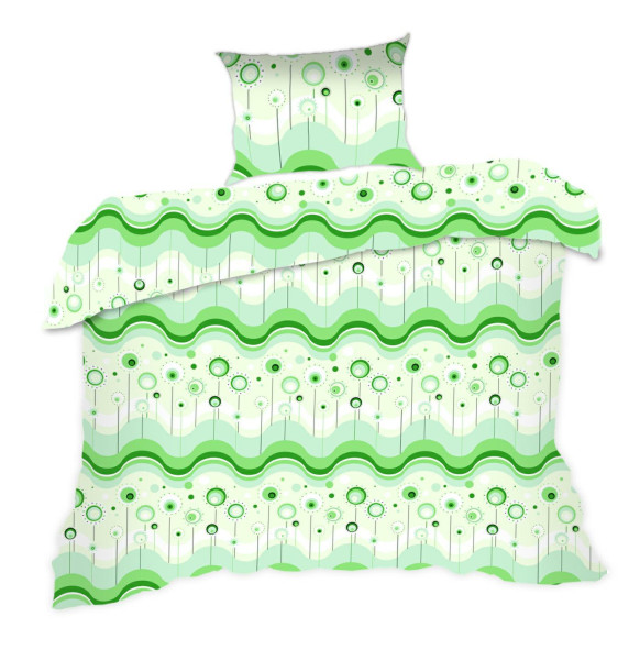 Pościel bawełniana 140x200 lizaki zielona 322N Classic 1067321