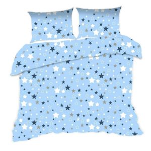 Pościel bawełniana 160×200 364K gwiazdki niebieska Kids 24 1066039 Pościel bawełniana 160×200 364K gwiazdki niebieska Kids 24 1066039