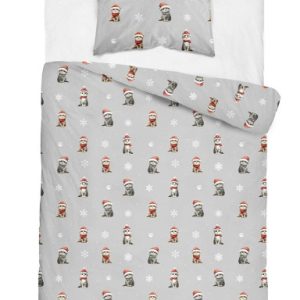 Pościel bawełniana 160×200 szara koty Mikołaj DreamKids 1065724 Pościel bawełniana 160×200 szara koty Mikołaj DreamKids 1065724
