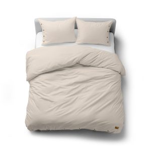 Pościel bawełniana 220×200 beżowa – Pure Eco Line 1065729 Pościel bawełniana 220×200 beżowa – Pure Eco Line 1065729